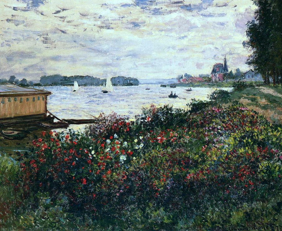 Riverbank at Argenteuil by Claude Monet