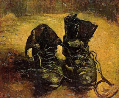A Pair of Shoes, 1886 by Van Gogh Reproduction for Sale - Blue Surf Art