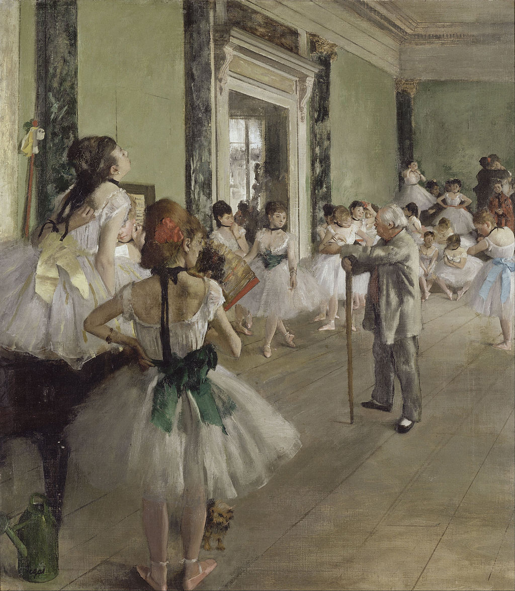The Ballet Class Painting by Edgar Degas Reproduction Oil on Canvas