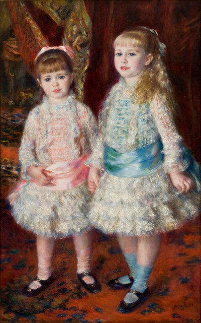 Pink and Blue by Pierre-Auguste Renoir Reproduction for Sale by Blue Surf Art