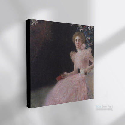 Portrait of Sonja Knips, 1889 by Gustav Klimt. Gustav Klimt artwork, Klimt famous art, Klimt paintings, Klimt wall art, Klimt canvas art, Klimt popular art, Klimt art decor, Klimt reproduction, Klimt oil paintings, Klimt Oil paints, Klimt home decor.-6