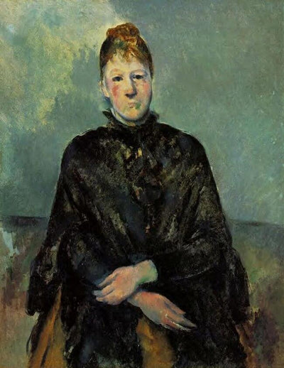 Portrait of Madame Cézanne by Paul Cézanne Reproduction for Sale - Blue Surf Art
