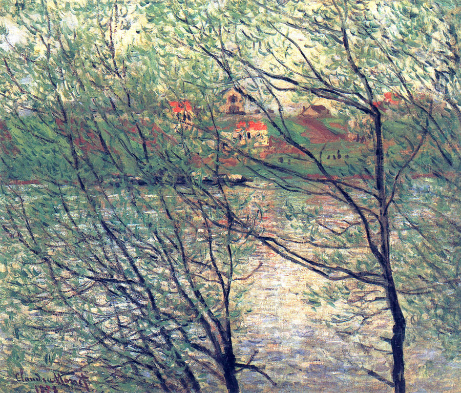 The Isle Grande-Jatte by Claude Monet. Monet canvas, Monet wall art, Monet reproduction for sale.