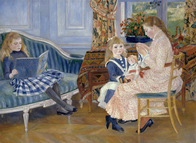 Children's Afternoon at Wargemont by Pierre-Auguste Renoir Reproduction for Sale by Blue Surf Art