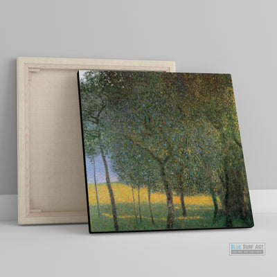 Fruit Trees, 1901 by Gustav Klimt. Gustav Klimt artwork, Klimt famous art, Klimt paintings, Klimt wall art, Klimt canvas art, Klimt popular art, Klimt art decor, Klimt reproduction, Klimt oil paintings, Klimt Oil paints, Klimt home decor. -1