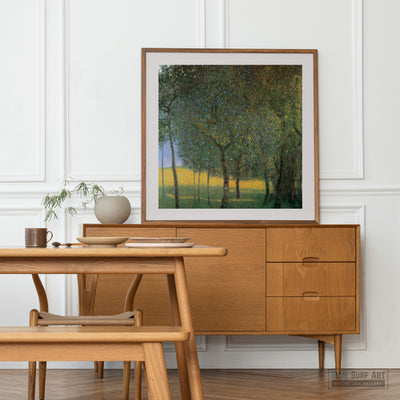 Fruit Trees, 1901 by Gustav Klimt. Gustav Klimt artwork, Klimt famous art, Klimt paintings, Klimt wall art, Klimt canvas art, Klimt popular art, Klimt art decor, Klimt reproduction, Klimt oil paintings, Klimt Oil paints, Klimt home decor.-2