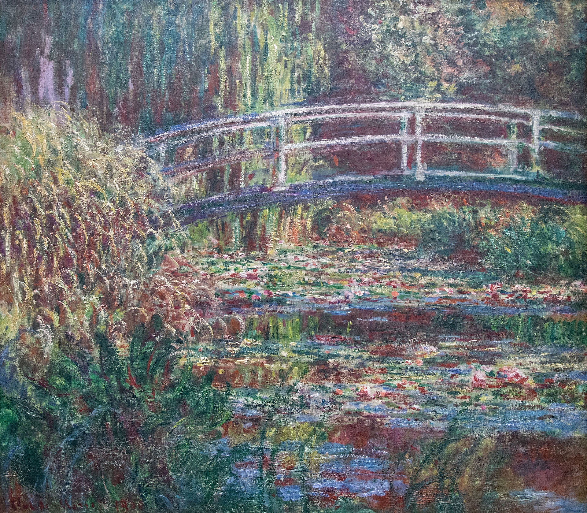 Le Bassin aux Nympheas, Harmonie rose, 1900, Blue Surf Art