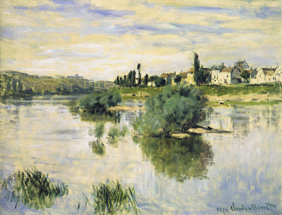 The Seine at Lavacourt by Claude Monet. Monet canvas, Monet wall art, Monet artworks, Monet reproduction for sale. Blue Surf Art
