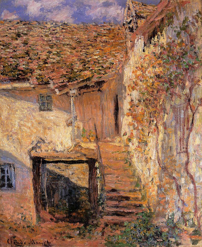 The Steps by Claude Monet. Monet canvas art, Monet wall art, Monet artworks, Monet reproduction for sale. Blue Surf Art