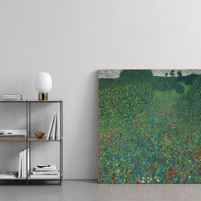 Poppy Field by Gustav Klimt. Gustav Klimt artwork, Klimt famous art, Klimt paintings, Klimt wall art, Klimt canvas art, Klimt popular art, Klimt art decor, Klimt reproduction, Klimt oil paintings, Klimt Oil paints, Klimt home decor. - 5