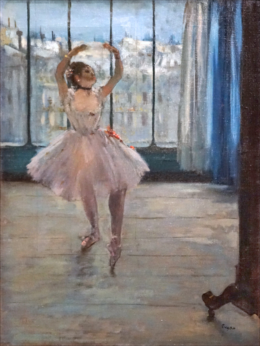 Dancer in front of the window Painting by Edgar Degas Reproduction Oil on Canvas - Blue Surf Art .com