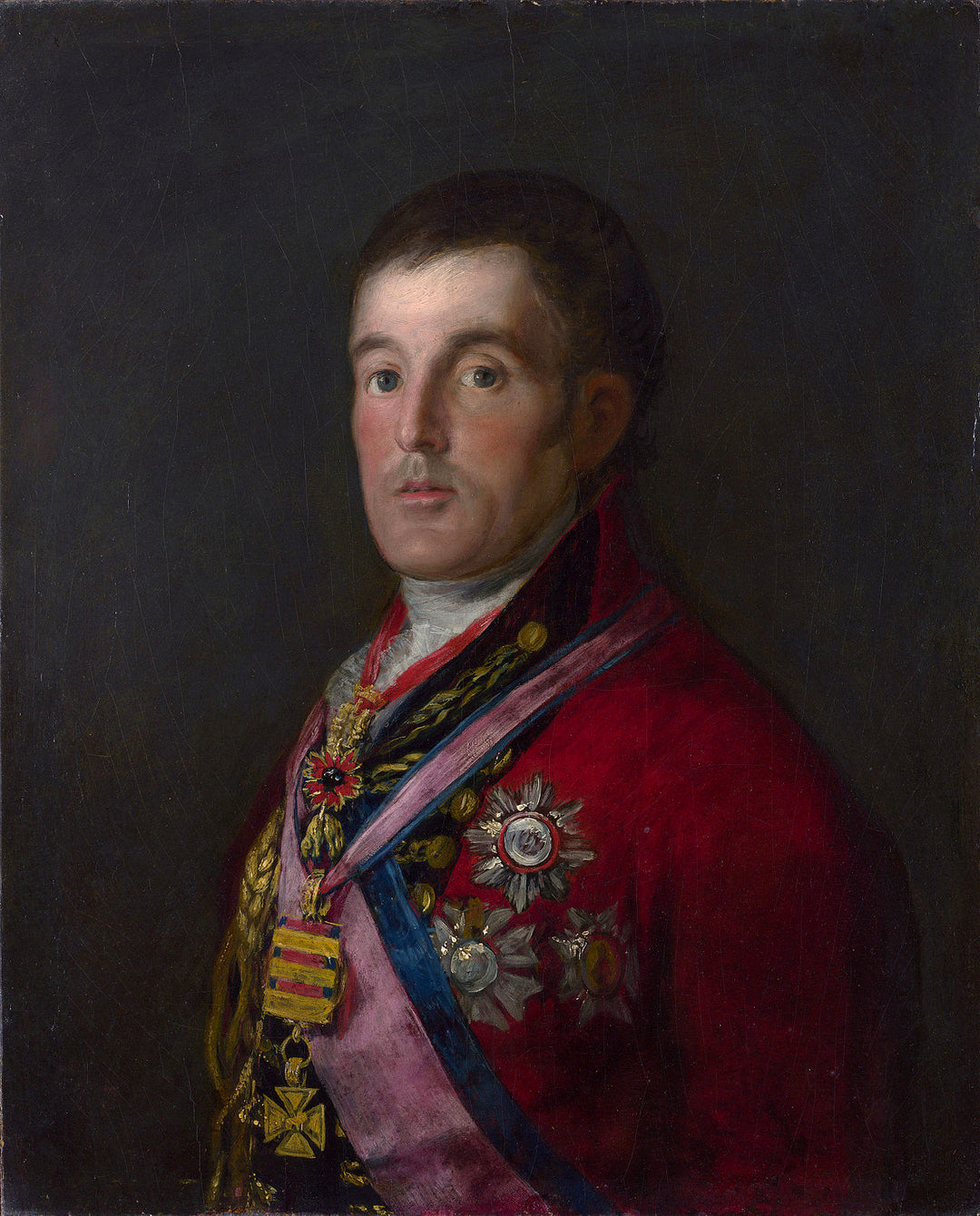 Portrait of the Duke of Wellington by Francisco Goya, Reproduction Painting for Sale. Blue Surf Art