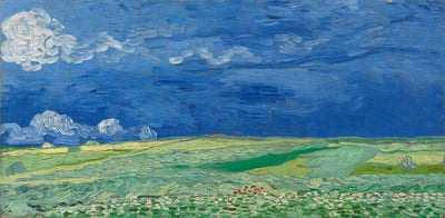 Wheatfield under Thunderclouds, 1890 by Van Gogh Reproduction for Sale - Blue Surf Art