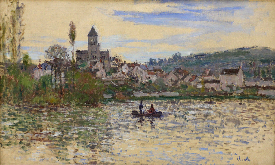 The Seine at Vetheuil III by Claude Monet. Blue Surf Art