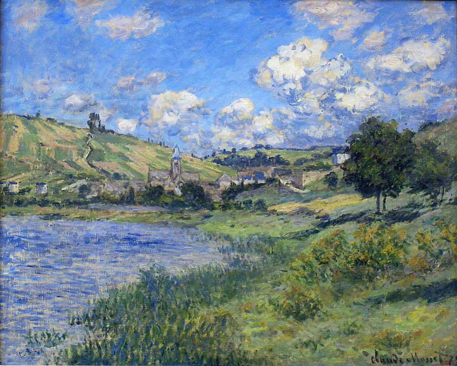 Vetheuil, Paysage by Claude Monet. Blue Surf Art