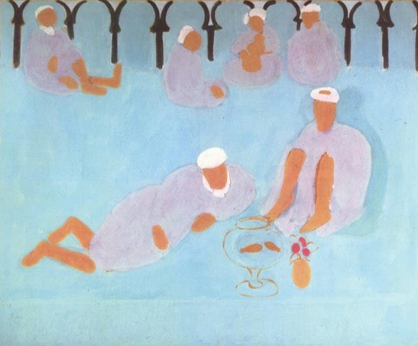 Moroccan Café Painting by Henri Matisse Oil on Canvas Reproduction