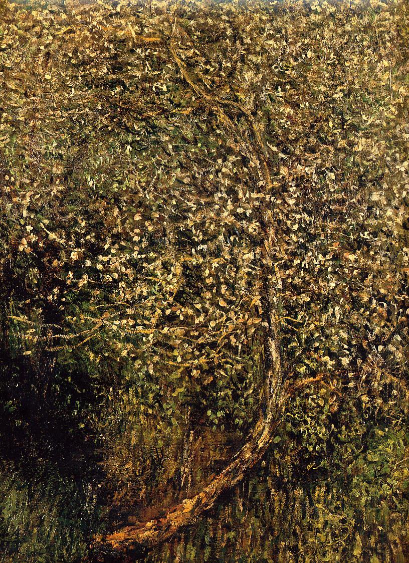 Apple Trees in Blossom by the Water by Claude Monet. Claude Monet artworks, monet canvas art, monet oil painting, monet reproduction for sale. Monet art decor, monet oil painting on canvas, Blue Surf Art