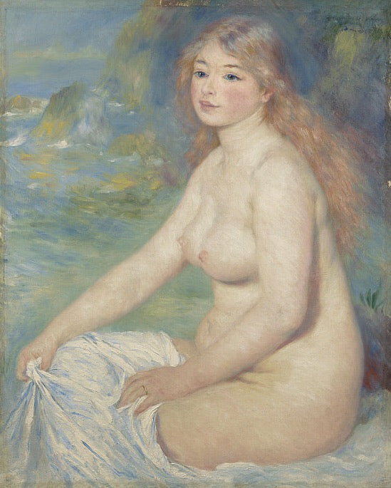 Blonde Bather by Pierre-Auguste Renoir Reproduction for Sale by Blue Surf Art