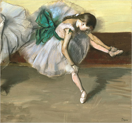 Dancer in Repose Painting by Edgar Degas Reproduction Oil on Canvas by Blue Surf Art