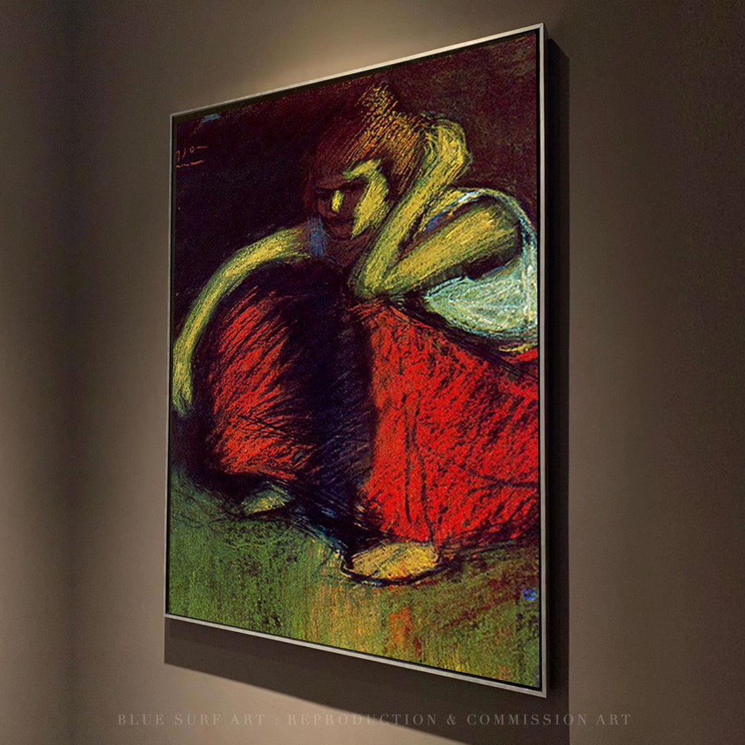 A red skirt by Pablo Picasso, Reproduction for Sale by Blue Surf Art 3