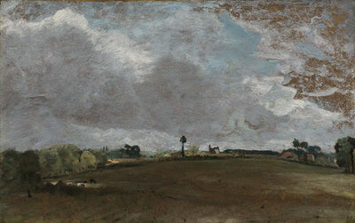 A Hilltop (His Native Village) by John Constable Reproduction Painting for Sale - Blue Surf Art