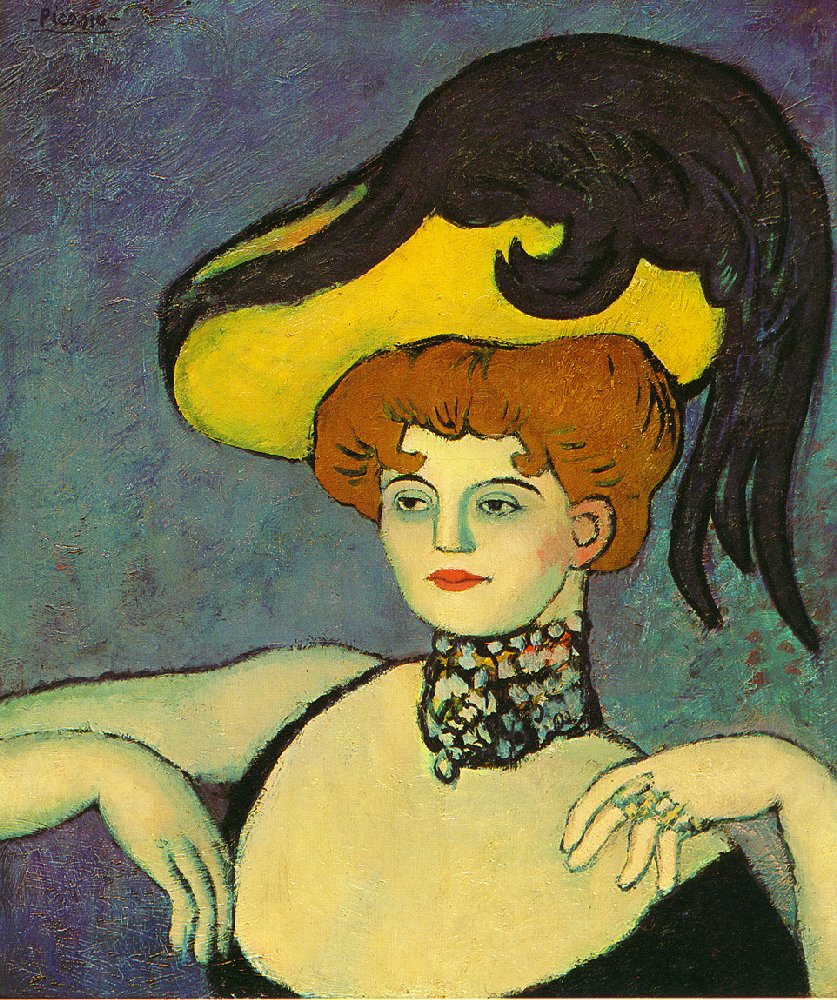 Courtesan with necklace of gems by Pablo Picasso. Picasso artworks, Picasso wall art, Picasso canvas art, Picasso reproduction for sale, Picasso oil painting on canvas, Blue Surf Art