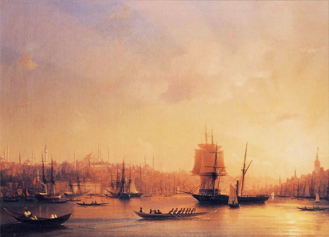 Dusk on the Golden Horn Painting by Ivan Aivazovsky Reproduction