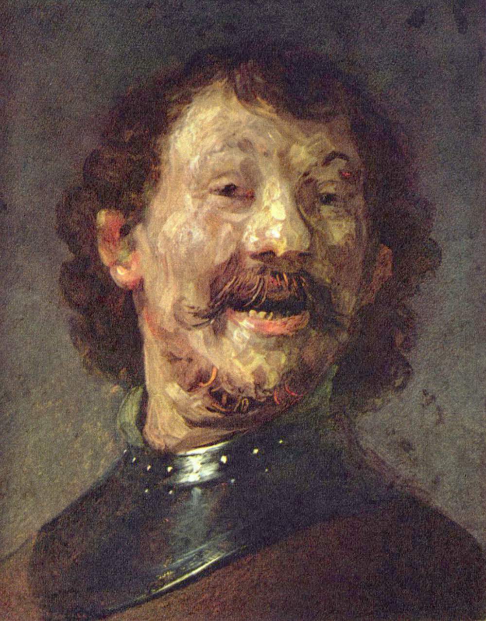 Laughing Soldier Painting by Rembrandt Reproduction for Sale