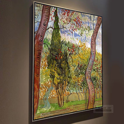 The Saint Paul Hospital, 1889 by Van Gogh Reproduction for Sale - Blue Surf Art
