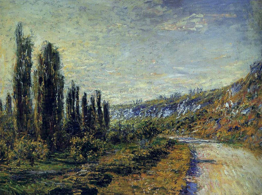 The Road from Vetheuil 1880 by Claude Monet Reproduction for Sale Blue Surf Art