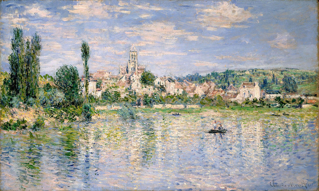 Vetheuil in Summer 1880 by Claude Monet Reproduction for Sale Blue Surf Art