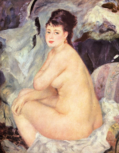 Female Nude 1876 by Pierre-Auguste Renoir Reproduction for Sale by Blue Surf Art