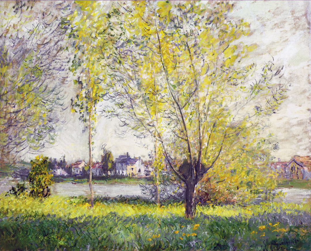 The Willows 1880 by Claude Monet Reproduction for Sale by Blue Surf Art
