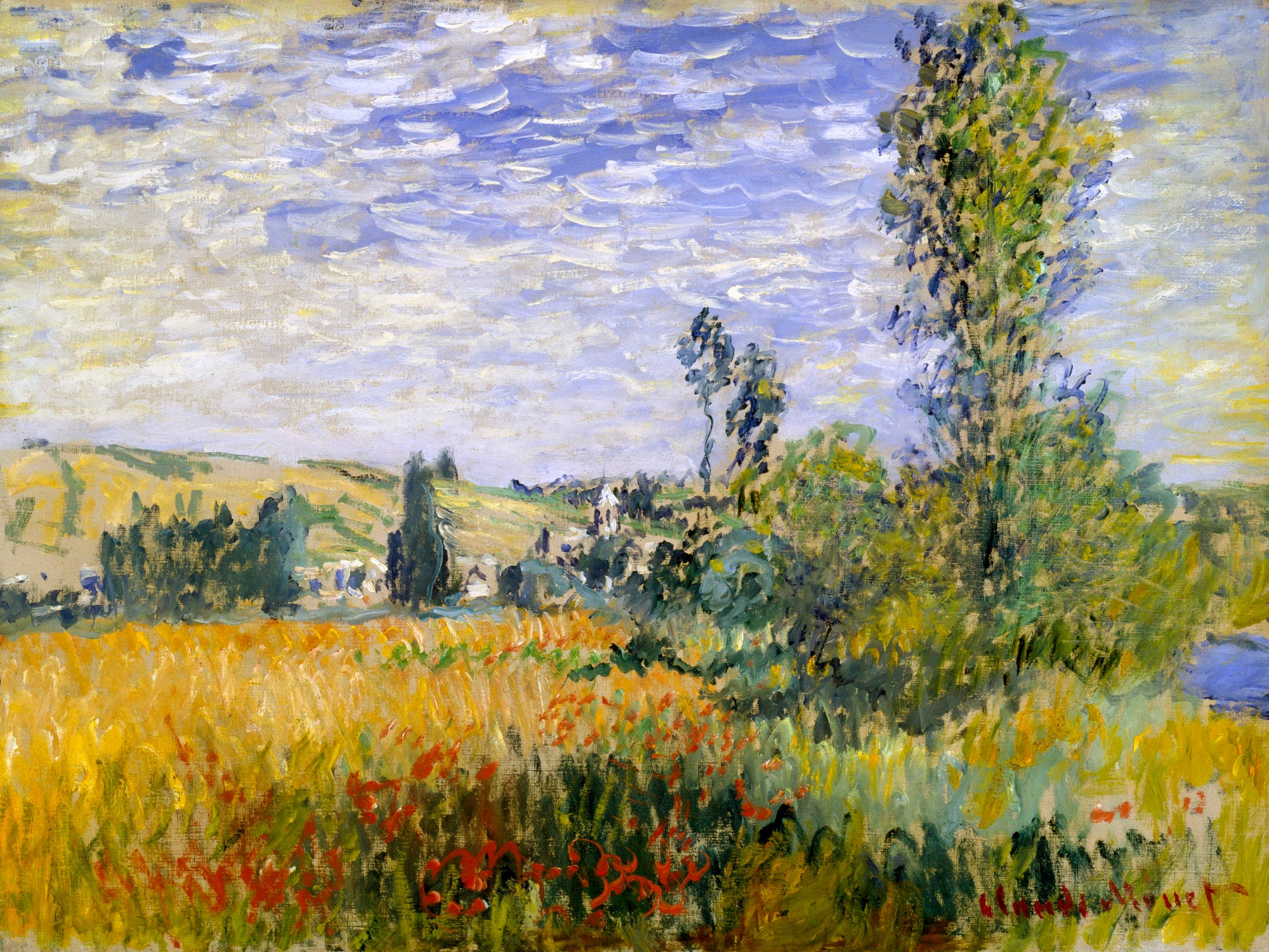 Vetheuil 1880 by Claude Monet Reproduction for Sale Blue Surf Art