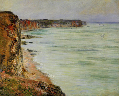 Calm Weather, Fecamp 1881 by Claude Monet Reproduction for Sale Blue Surf Art