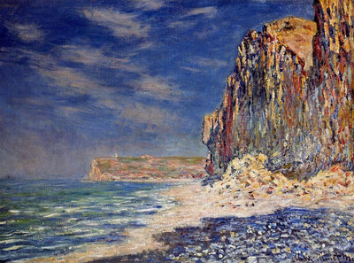 Cliff near Fecamp 1881 by Claude Monet Reproduction for Sale Blue Surf Art
