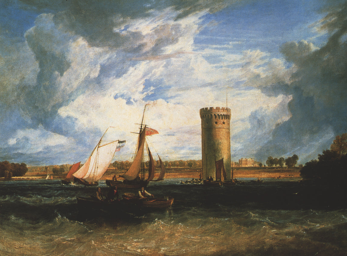 Windy Day by J. M. W. Turner. Turner artworks, Turner canvas art, J. M. W. Turner oil painting, Turner reproduction for sale. Landscape paintings, Turner art decor, Turner oil painting on canvas, Blue Surf Art