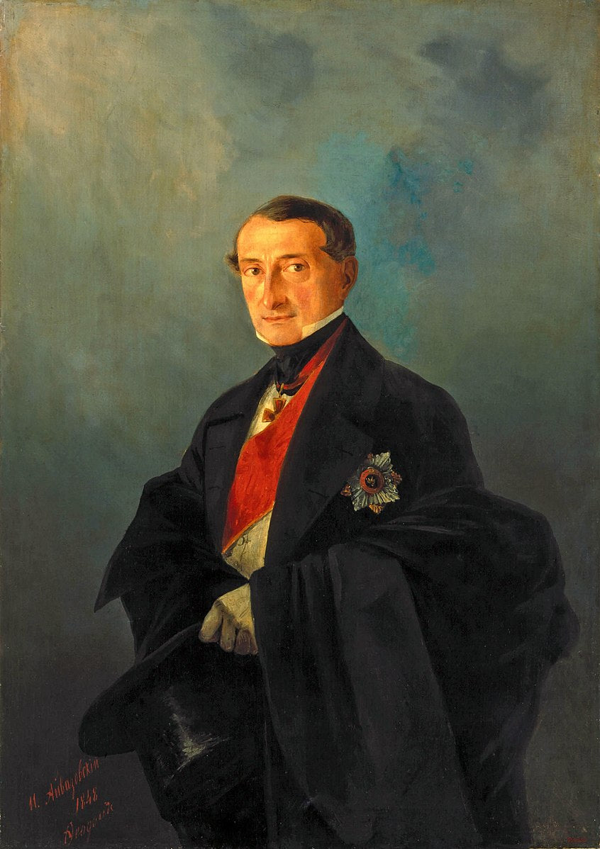Aleksander Kaznacheev. Governor of the province of Tauris 1829—1837 Painting by Ivan Aivazovsky Reproduction