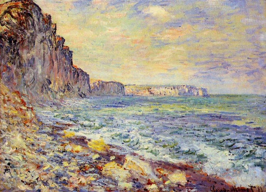 Morning by the Sea 1881 by Claude Monet Reproduction for Sale Blue Surf Art