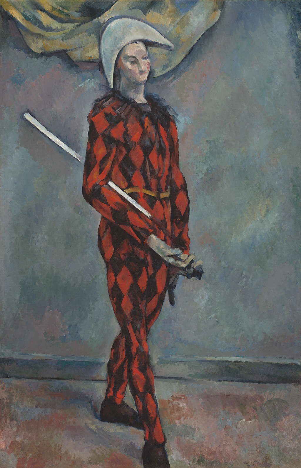 Harlequin by Paul Cézanne Reproduction for Sale - Blue Surf Art