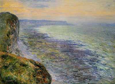 Seascape near Fecamp 1881 by Claude Monet, Monet Reproduction for Sale Blue Surf Art 