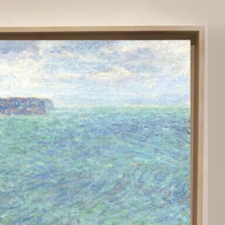 The Sea Seen from the Cliffs of Fecamp 1881 by Claude Monet, Monet Reproduction for Sale Blue Surf Art