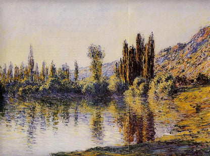 The Seine at Vetheuil 1881 by Claude Monet, Monet Reproduction for Sale Blue Surf Art