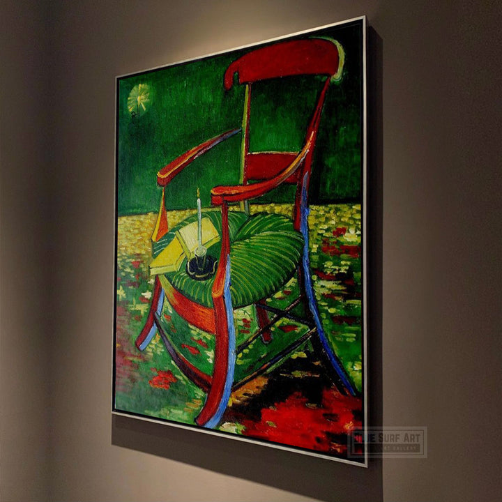 Gauguin's Chair, 1888 by Van Gogh Reproduction for Sale - Blue Surf Art