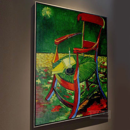 Gauguin's Chair, 1888 by Van Gogh Reproduction for Sale - Blue Surf Art