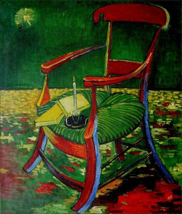 Gauguin's Chair, 1888 by Van Gogh Reproduction for Sale - Blue Surf Art