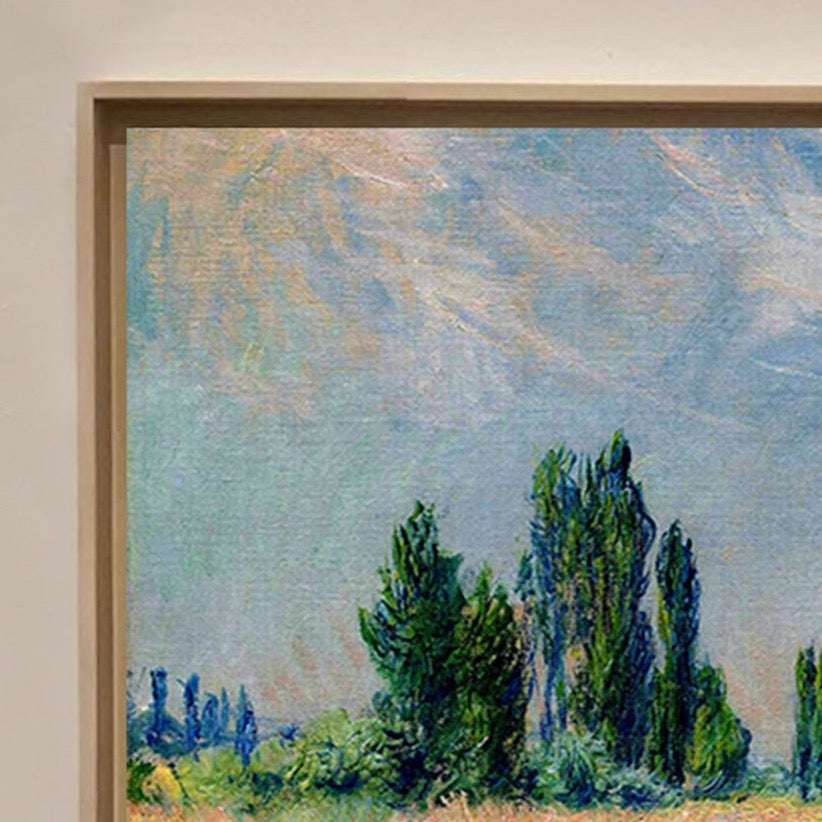 The Wheat Field 1881 by Claude Monet, Monet Reproduction for Sale Blue Surf Art 2