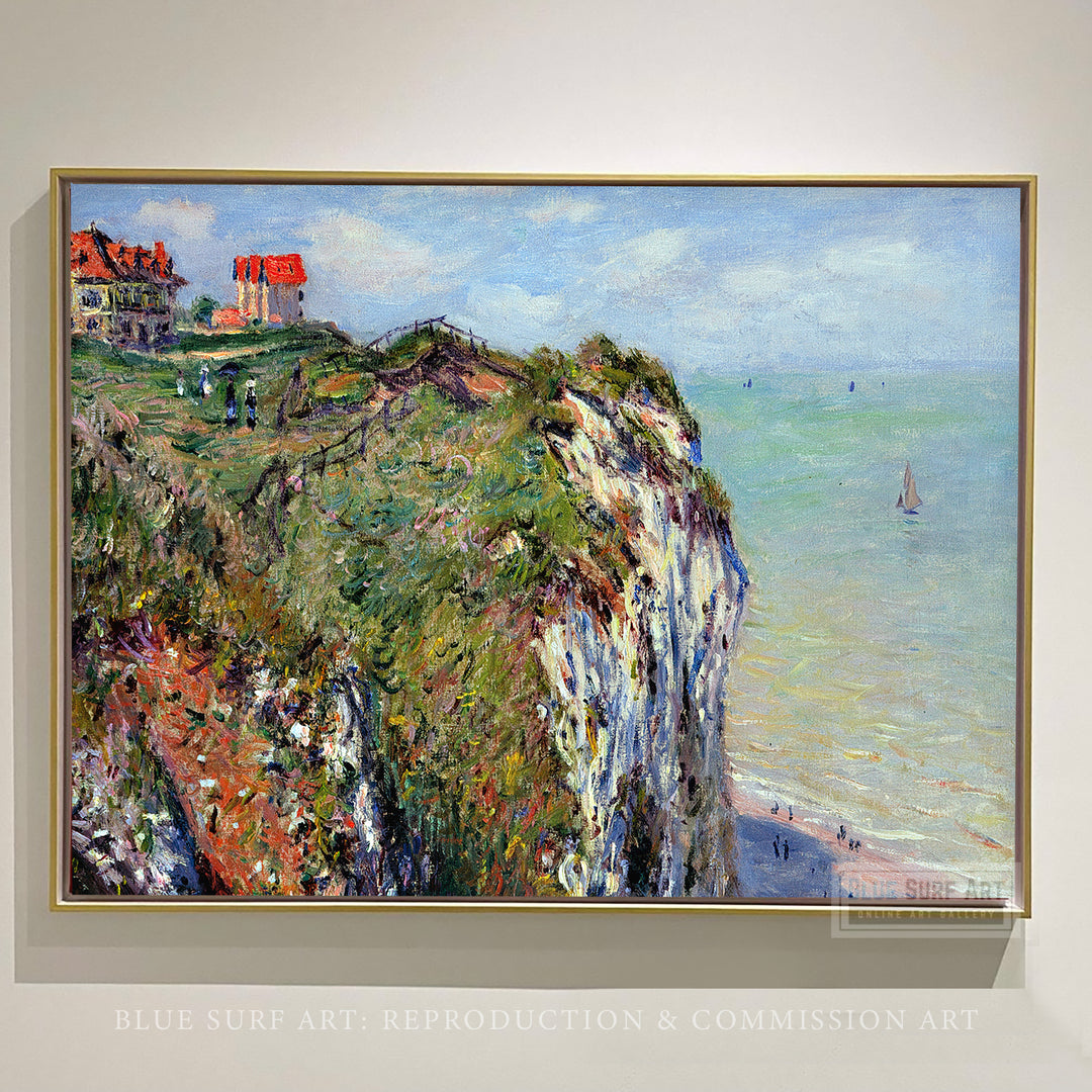Cliff at Dieppe, 1882 by Claude Monet Reproduction for Sale  by Blue Surf Art - 1