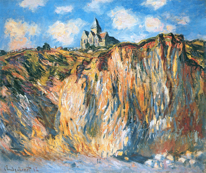 Church at Varengeville, Morning 1882 by Claude Monet Reproduction for Sale 