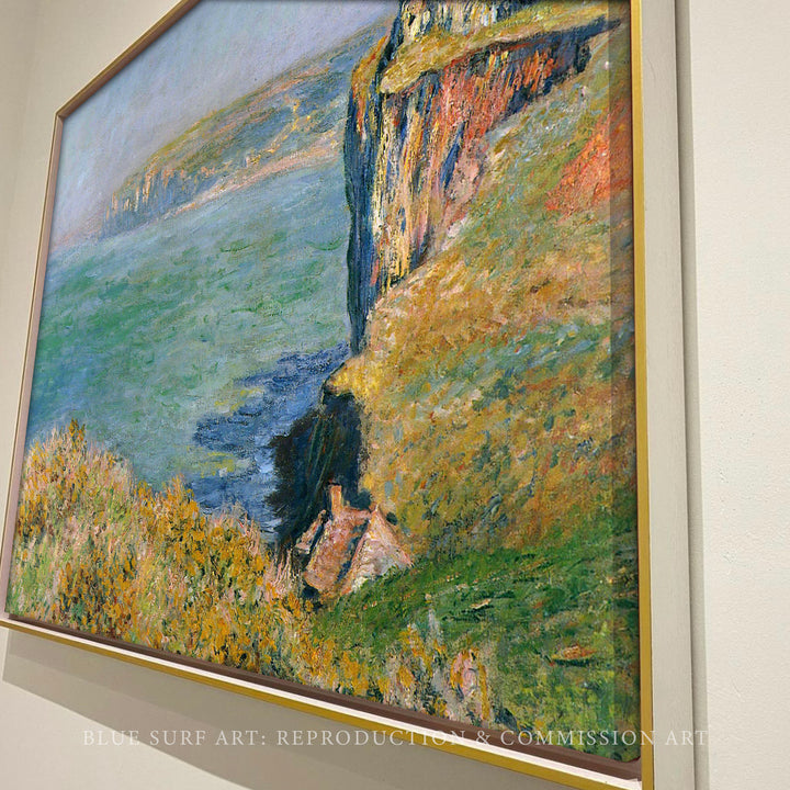 Cliff at Grainval 1882 by Claude Monet Reproduction for Sale by Blue Surf Art 2